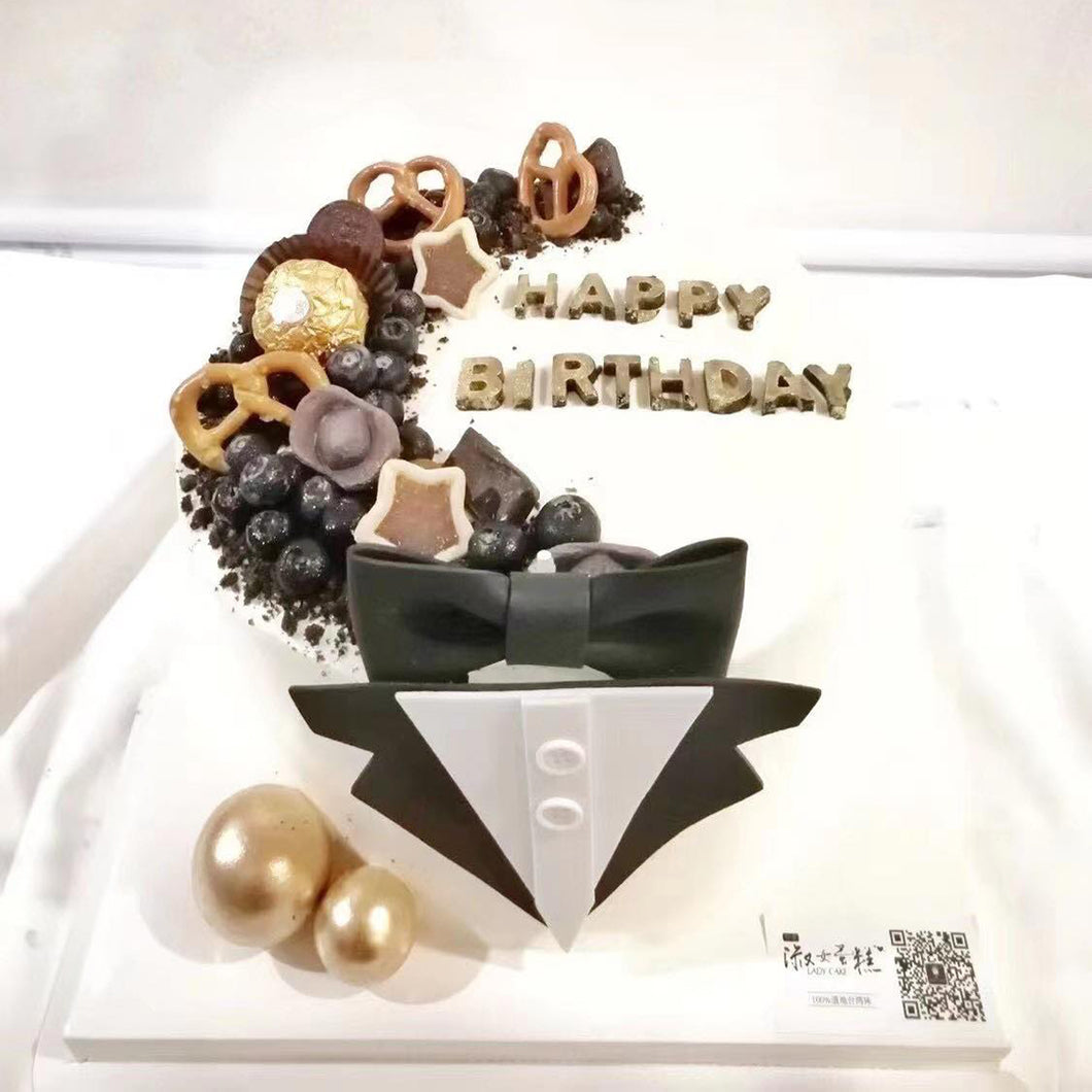 B66 men design cake